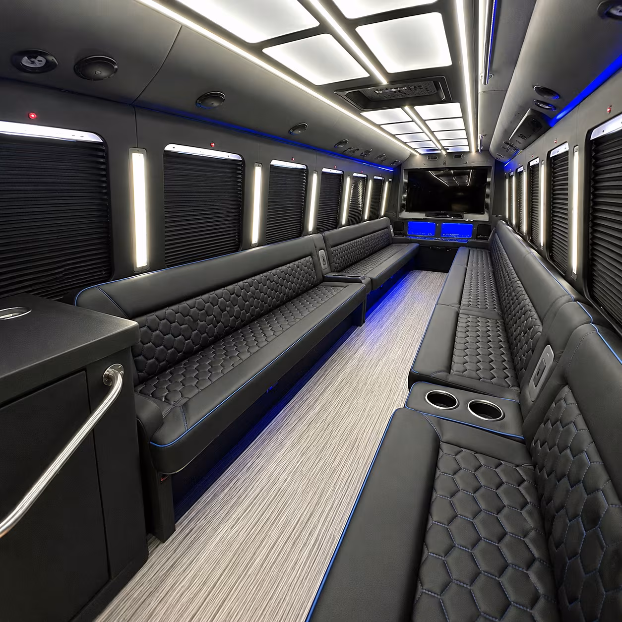 haverhill party bus rental interior