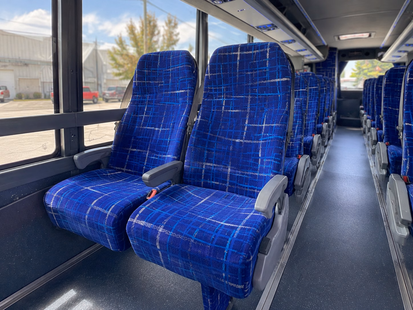 waltham charter bus rental interior