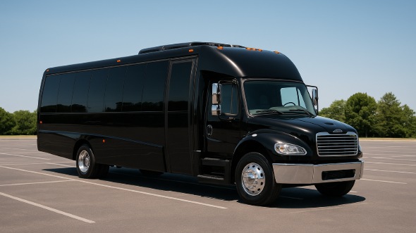 Exterior of Charter Bus Company Peabody's 15 Passenger Minibus in Peabody