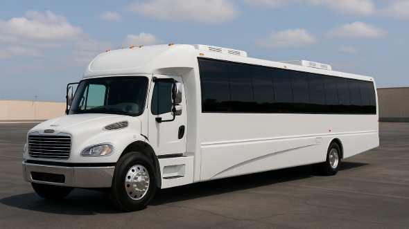 Exterior of Charter Bus Company Methuen's 25 Passenger Mini bus in Methuen