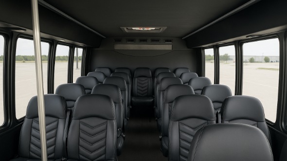 Interior of Charter Bus Company Peabody's 35 Passenger Minibus in Peabody