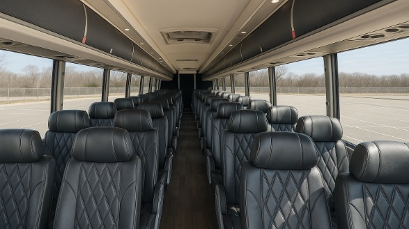Interior of Charter Bus Company Peabody's 50 Passenger Charter Bus in Peabody