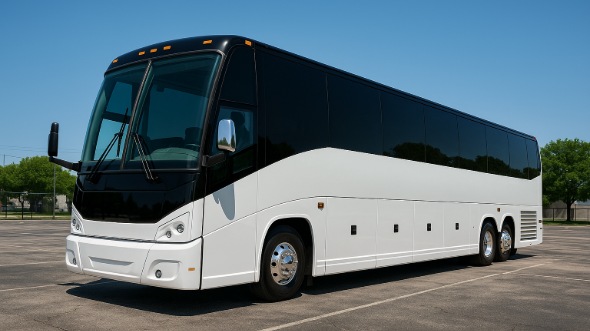 Exterior of Charter Bus Company Peabody's 50 Passenger Charter Bus in Peabody