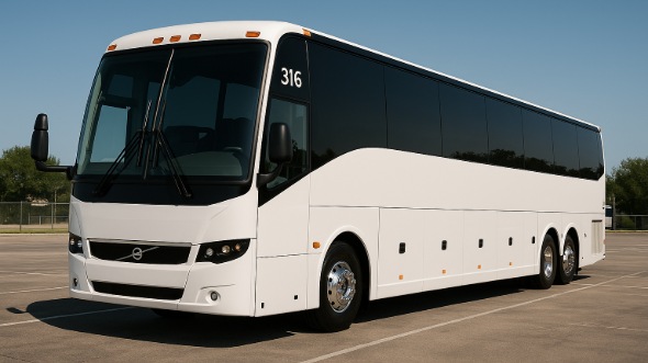 Exterior of Charter Bus Company Peabody's 54 Passenger Charter Bus in Peabody