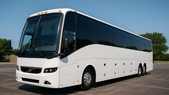Exterior of Charter Bus Company Peabody's 56 Passenger Charter Bus in Peabody
