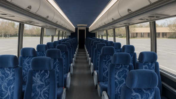 haverhill 56 passenger charter bus inside