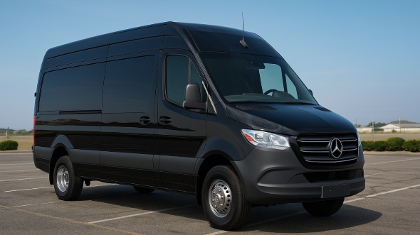 Exterior of Charter Bus Company Peabody's Sprinter Limo in Peabody